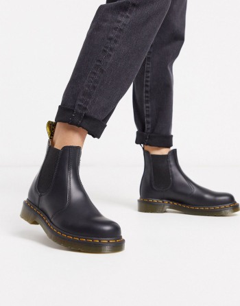 Dr Martens 2976 Chelsea Ankle Crne - Ženske Čizme | 59764EGOX